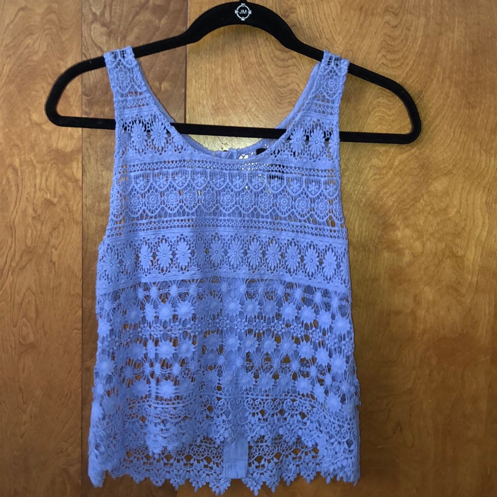 Forever 21 Lace Purple Tank Top